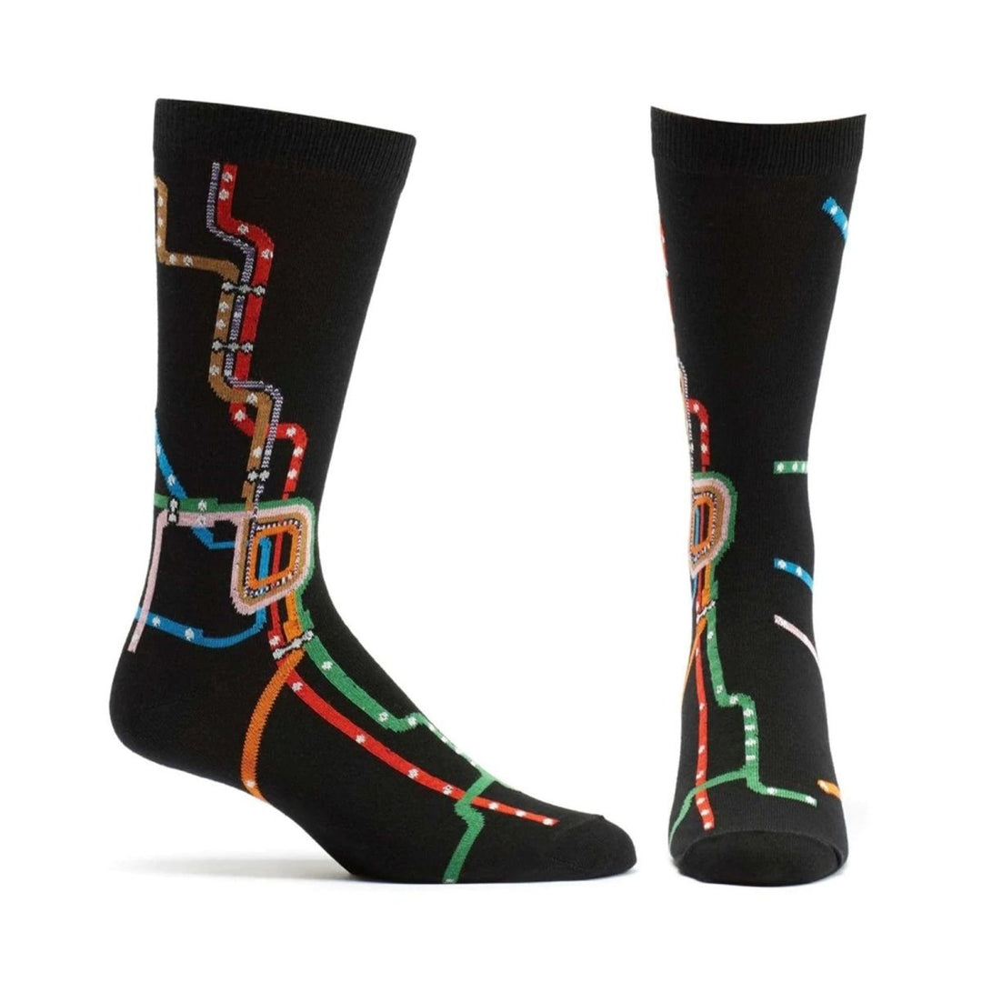 Chicago CTA L Map Mens Sock - M997-19 - Ozone Design Inc