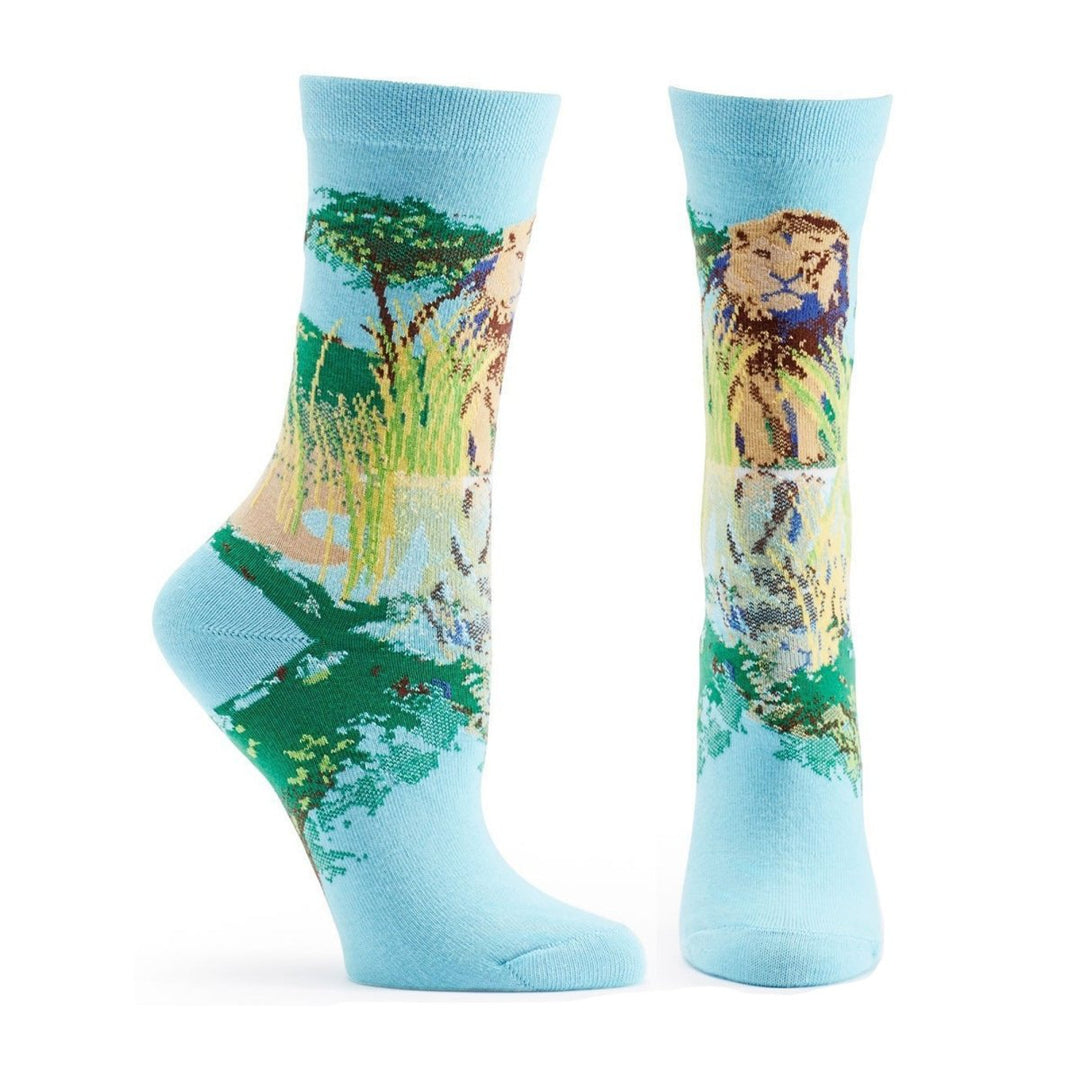 Endangered Cats Lion Sock - U17-13 - Ozone Design Inc