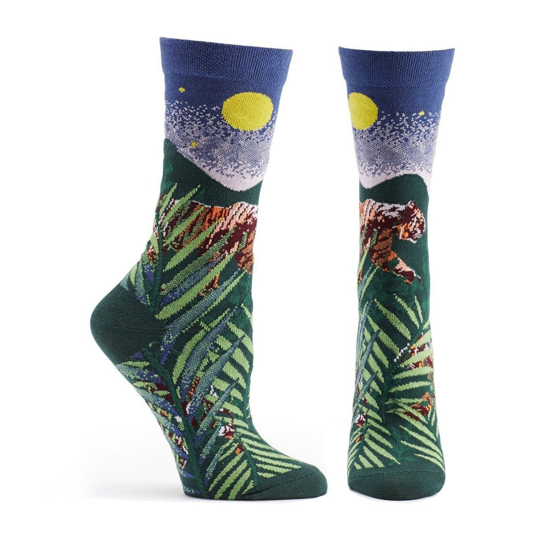 Endangered Cats Tiger Sock - U14-15 - Ozone Design Inc
