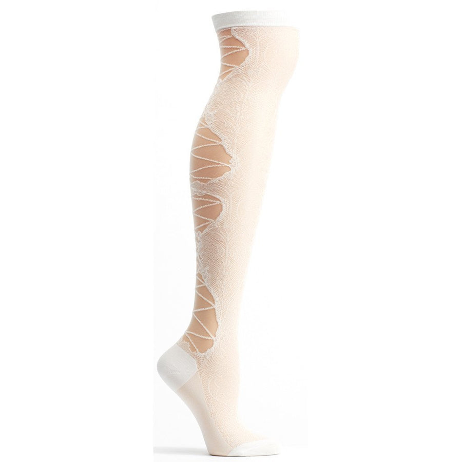 Lace Up Over the Knee Sock - W643-01 - Ozone Design Inc