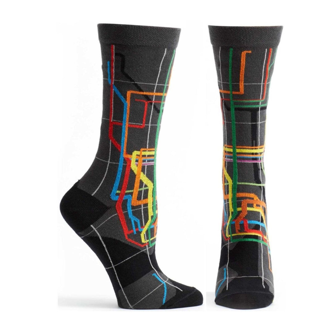 MTA Vignelli Diagram Subway Sock - 5349 - Ozone Design Inc