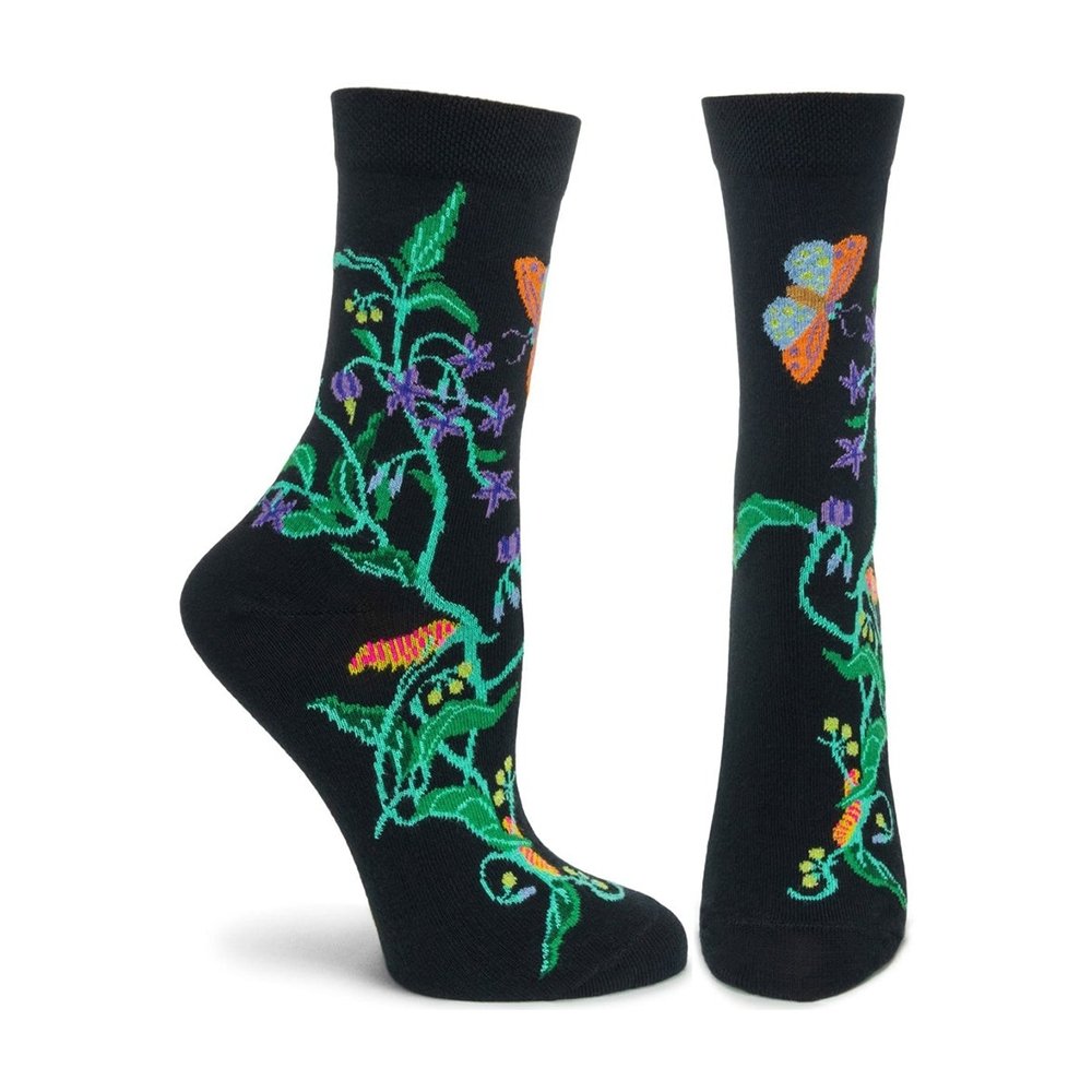 Witches Garden Woody Nightshade Sock - W1116-19 - Ozone Design Inc