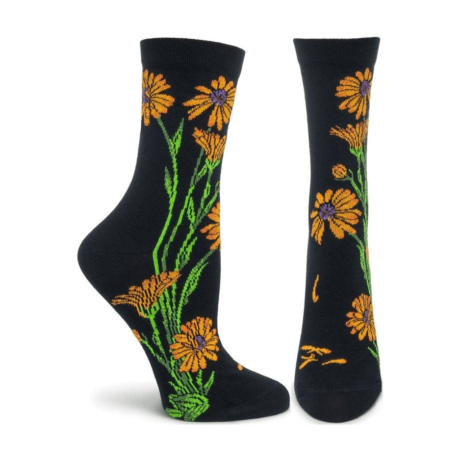 Apothecary Florals - Marigold Sock - WC1216-19 - Ozone Design Inc