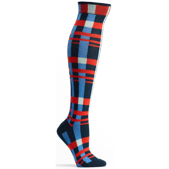 Constructive Plaid Knee High Sock - W5017-14 - Ozone Design Inc