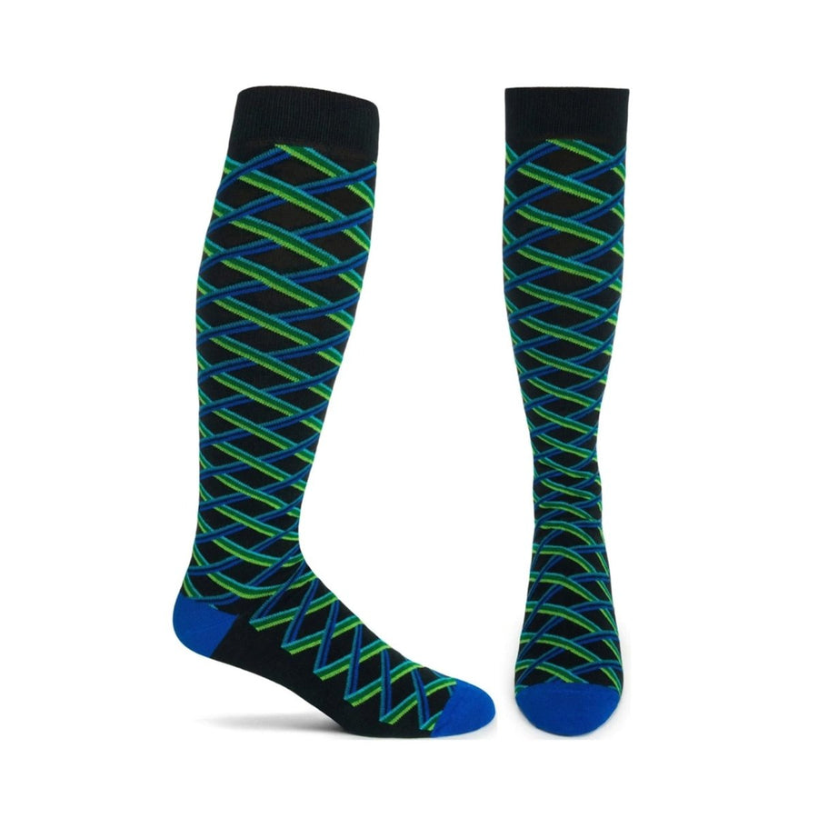 Crossed Lines Sock - MC157-19 - Ozone Design Inc