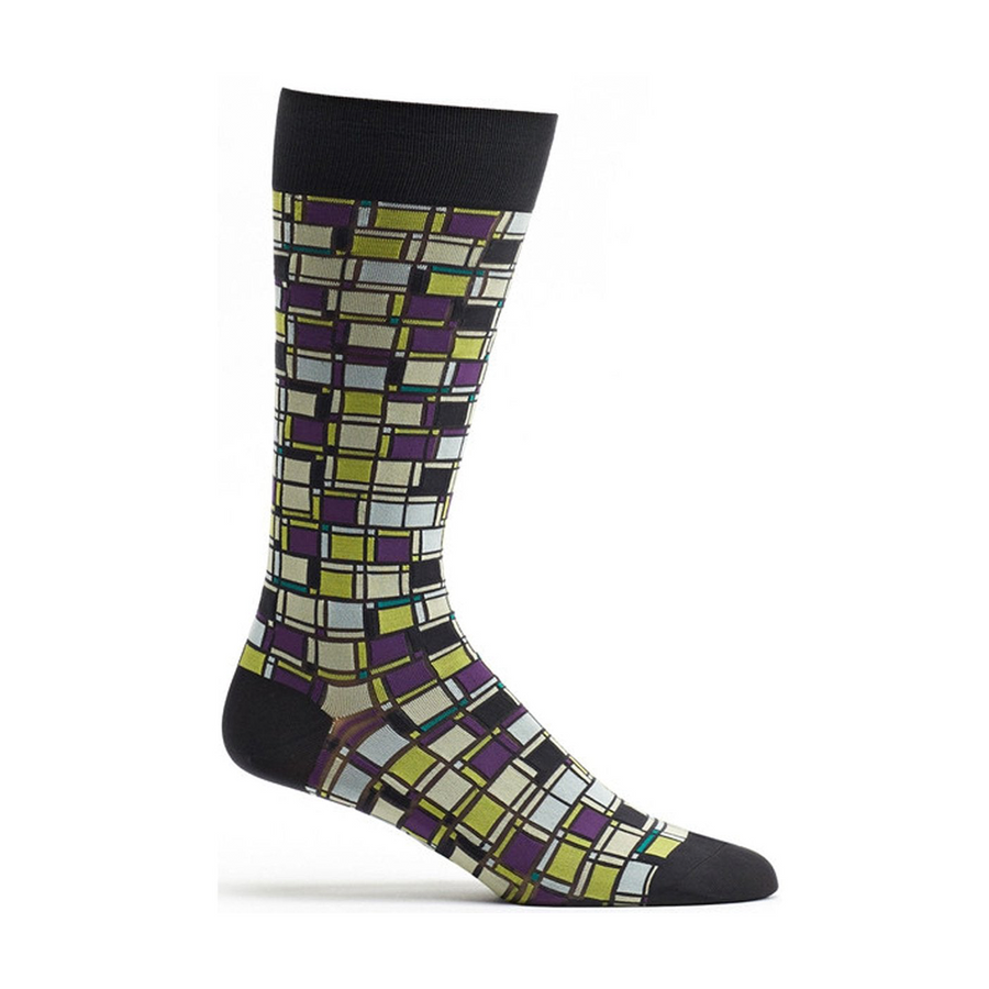 Cubist Composition Sock - M985-18 - Ozone Design Inc