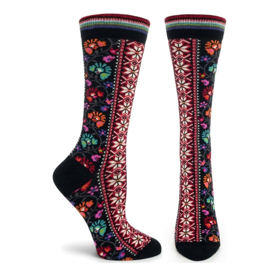 Floral Ribbons Sock - WC1303-15 - Ozone Design Inc