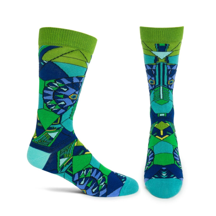 FLW Imperial Peacock Sock - FLW015M-13 - Ozone Design Inc
