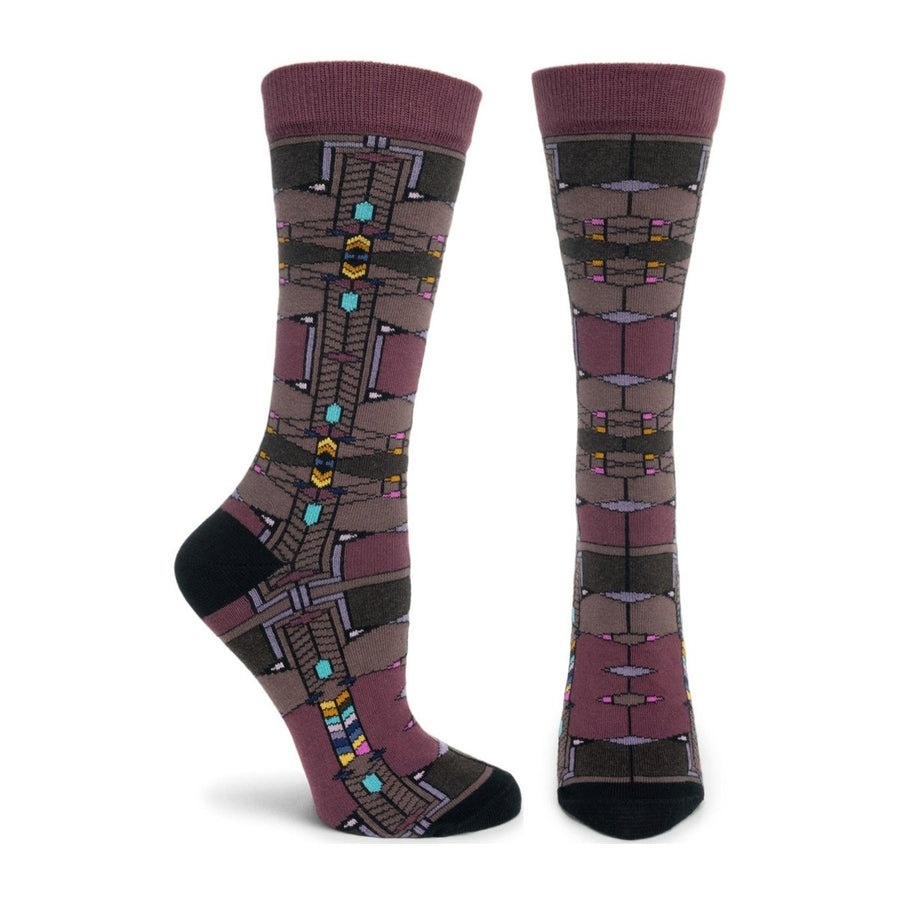 FLW Robie House Womens Sock - FLW011W-VL - Ozone Design Inc