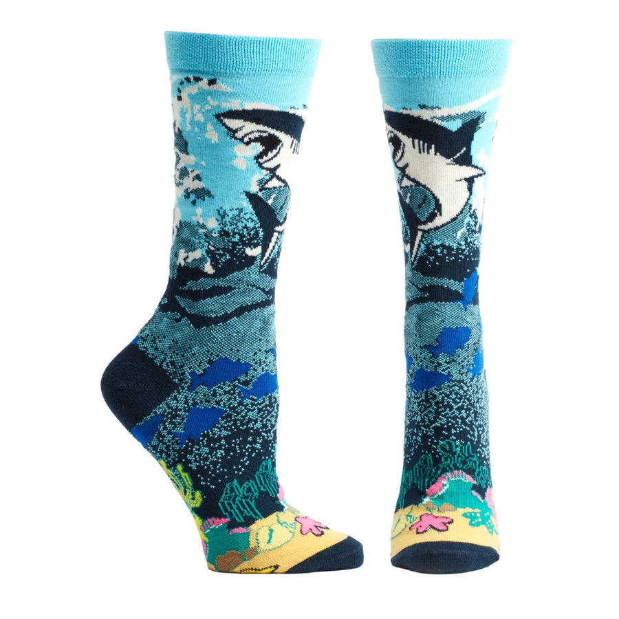 Great White Shark Sock - W1112-14 - Ozone Design Inc