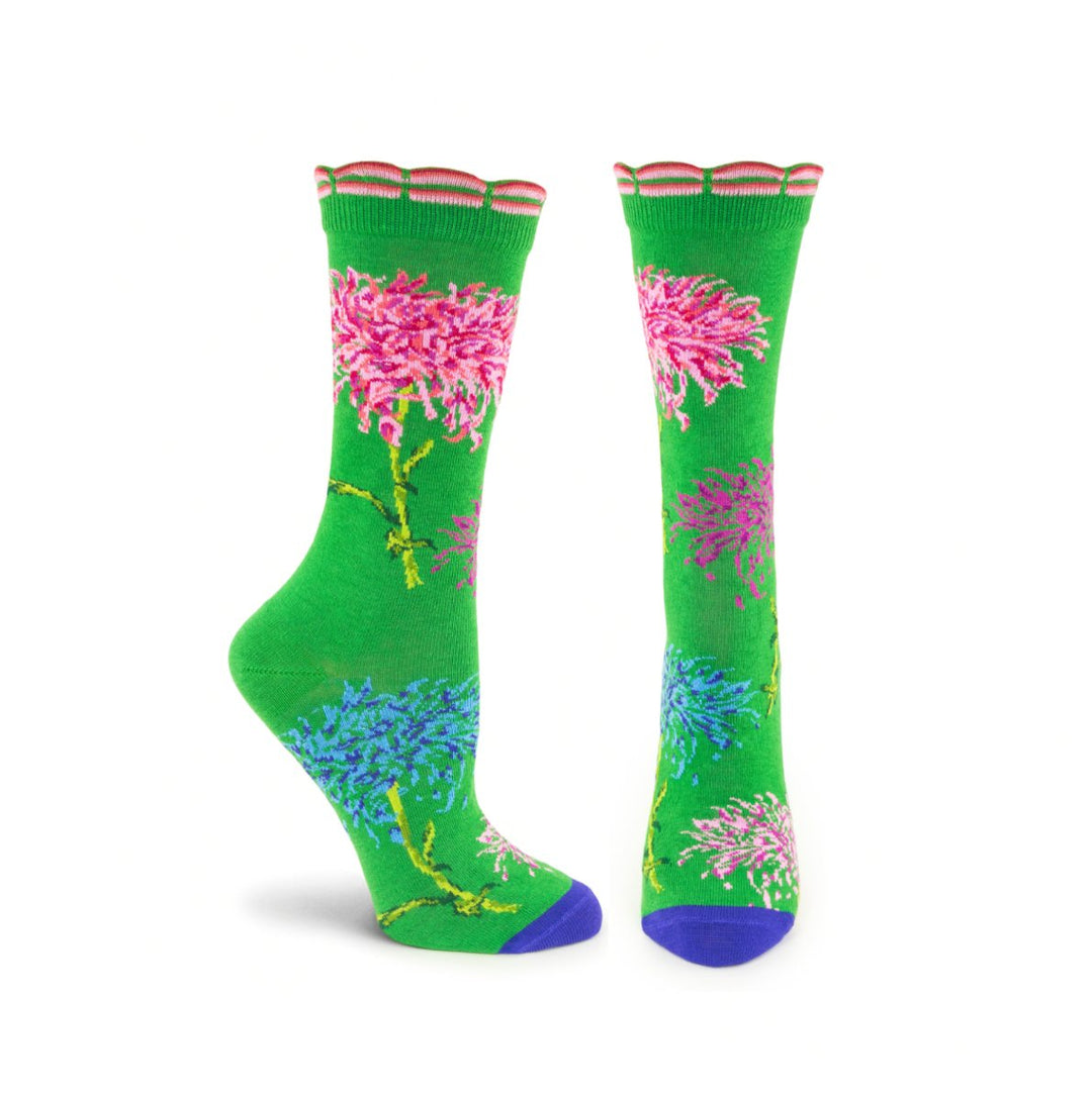 NYBG Chrysanthemum Sock - NYBG008W-15 - Ozone Design Inc