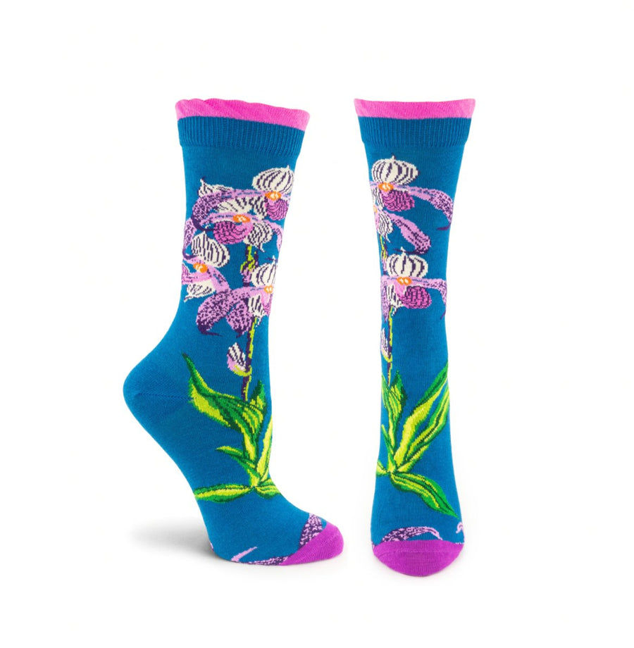 NYBG Orchid Sock - NYBG009W-13 - Ozone Design Inc