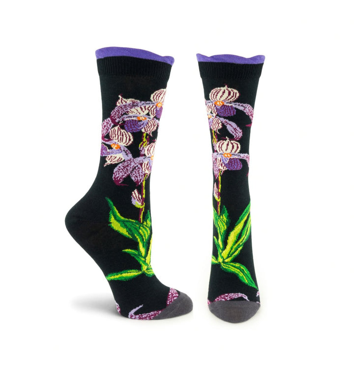 NYBG Orchid Sock - NYBG009W-19 - Ozone Design Inc