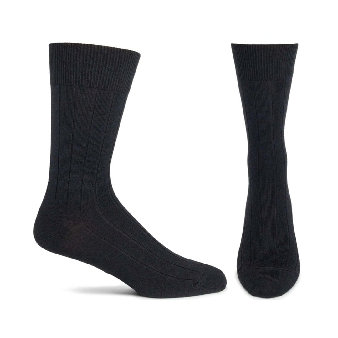 Ribbed Wool and Silk Basic Sock - MF200-14 - Ozone Design Inc