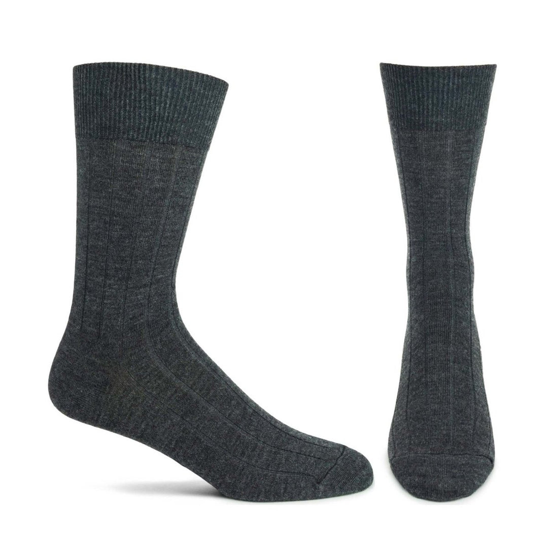 Ribbed Wool and Silk Basic Sock - MF200-14 - Ozone Design Inc