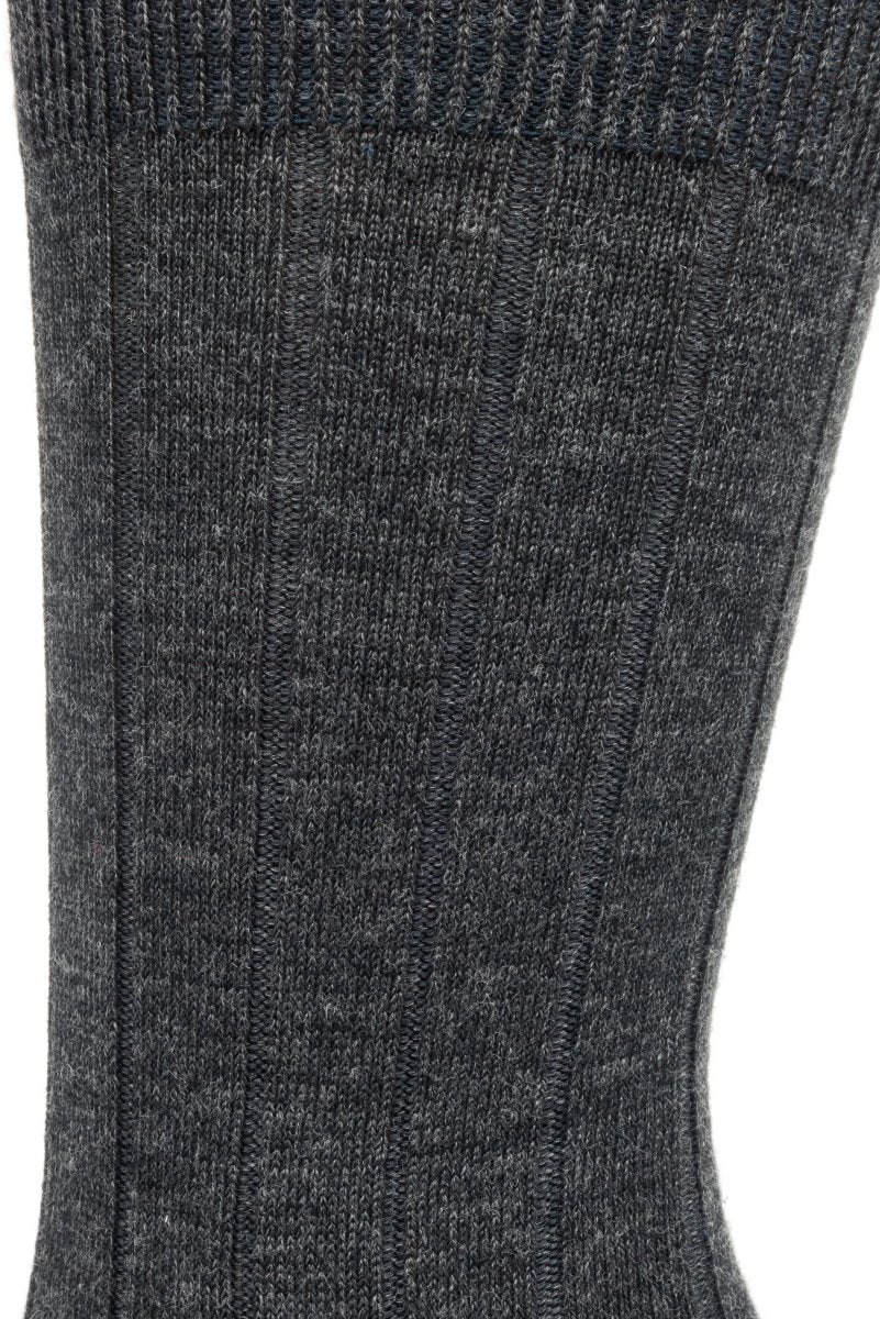 Ribbed Wool and Silk Basic Sock - MF200-G4 - Ozone Design Inc