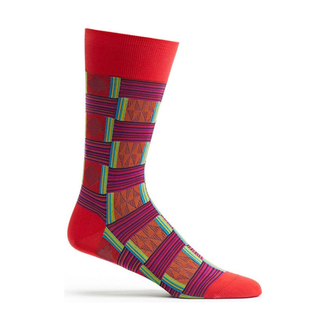 Sahara Patchwork Mens Sock - M984-VL - Ozone Design Inc