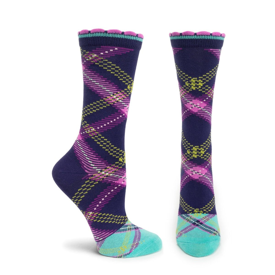Tartan Plaid Sock - WC1314-VL - Ozone Design Inc